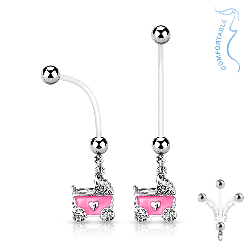 Baby Stroller Pregnancy Belly Ring