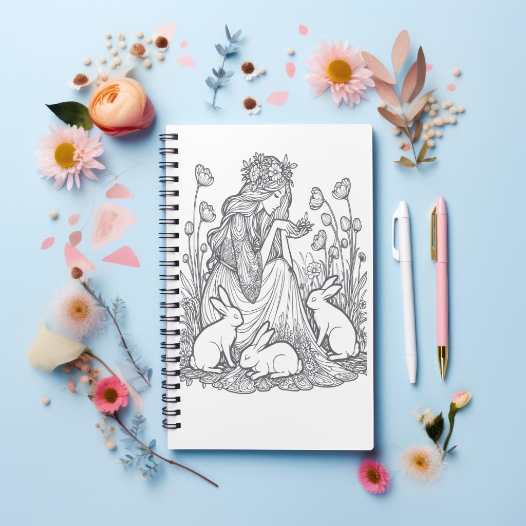 In The Forest...A Coloring Book for Adults, Art, Relaxation