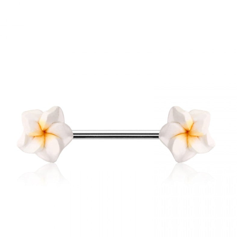 Calla Lily 316L Surgical Steel Nipple Bars