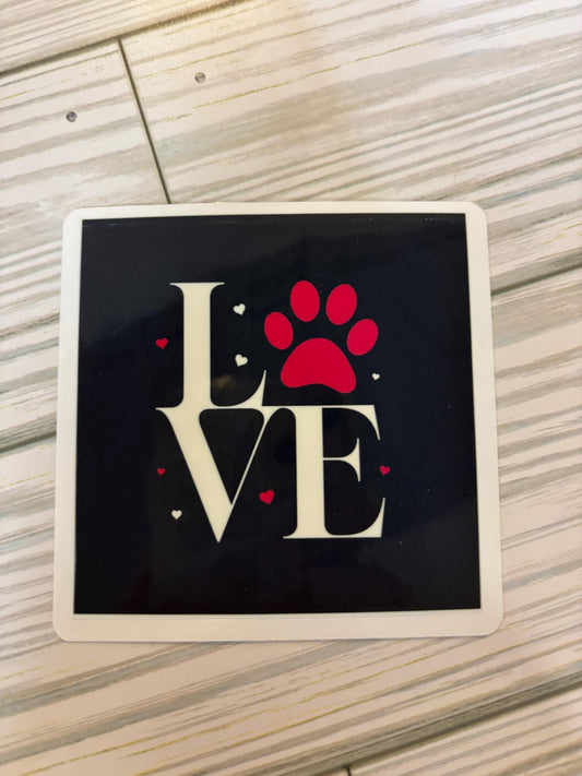 Dog LOVE Sticker