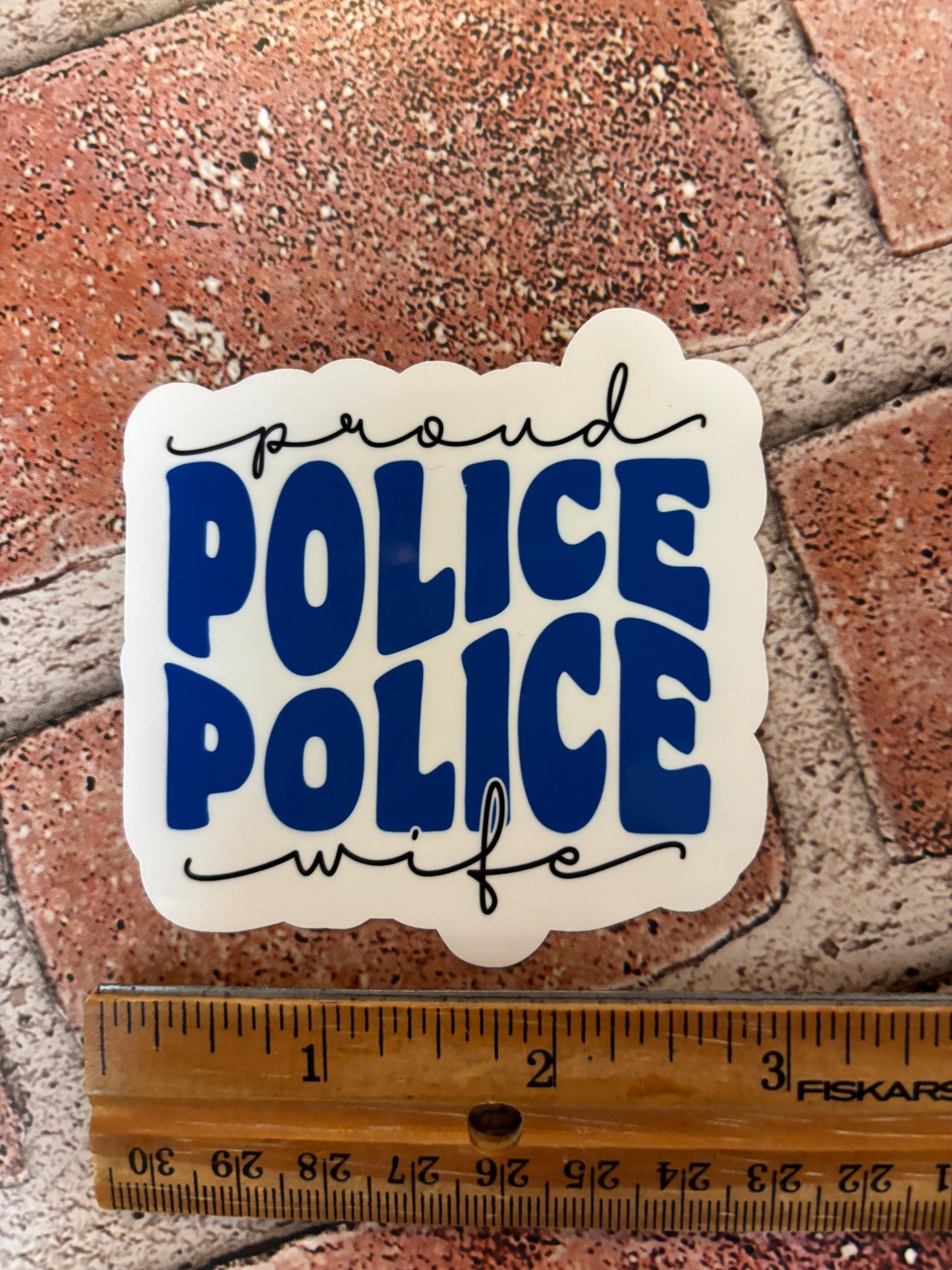 Proud Police Wife Sticker